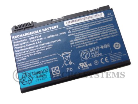 New Acer GRAPE34 BT.00803.022 Laptop Battery 4800mAh 71Wh 8 Cell For Cheap